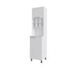 White Kitchen Pantry with Pneumatic Door and Open Storage view 3