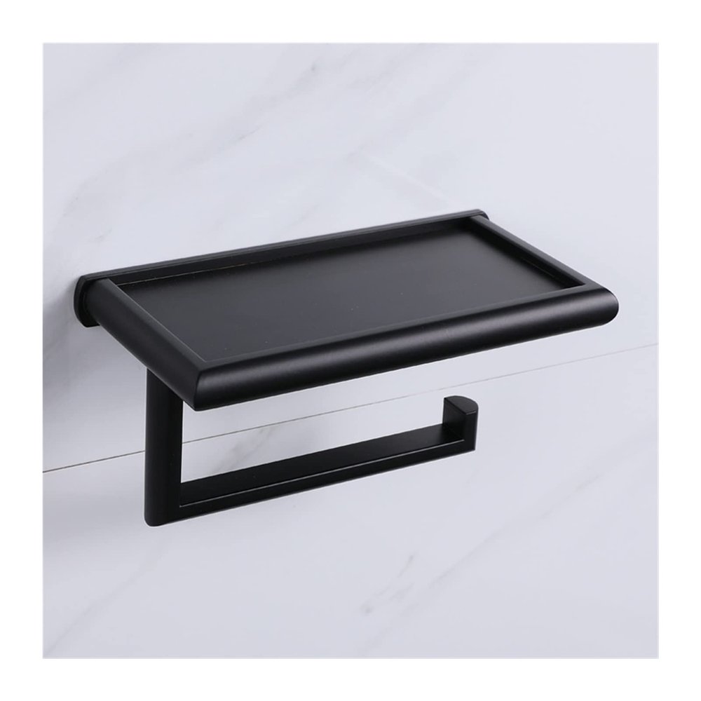 A1DFDFGOQSFG Paper Towel Holder 1PC European Style Brass Black Antique Silver Paper Towel Holder Creative Mobile Phone Paper Holder Toilet Paper Towel Holder Kitchen Roll Holder (Color : B) (C)