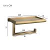 A1DFDFGOQSFG Paper Towel Holder 1PC European Style Brass Black Antique Silver Paper Towel Holder Creative Mobile Phone Paper Holder Toilet Paper Towel Holder Kitchen Roll Holder (Color : B) (C) view 3