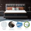 M MZG 12 Inch King Size Plush Hybrid Mattress, Gel-Infused Memory Foam Pillow Top & Individually Wrapped Pocket Coils, Cooling & Breathable, CertiPUR-US Certified, Fiberglass-Free, Mattress in a Box view 2