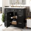 36" Bathroom Vanity Cabinet with Sink Top Combo Set, Black,Single Sink,Shaker Cabinet with Soft Closing Door and 3 Drawers view 2