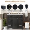 36" Bathroom Vanity Cabinet with Sink Top Combo Set, Black,Single Sink,Shaker Cabinet with Soft Closing Door and 3 Drawers view 4
