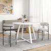 5 Pcs Round Dining Set, Trestle Dining Table with 4 Boucle Chairs RM341 view 4