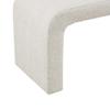 Boucle Waterfall Bench Cream 42" W view 3