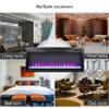 44 inch in Wall recessed Electric Fireplace with Remote and Multi Color Flame emberbed, LED Light Heater view 4