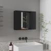 Black 1 Drawer Medicine Cabinet view 1