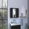 Black 1 Drawer Medicine Cabinet view 4