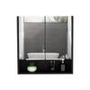 Medicine Cabinet, One Open Shelf, Three Interior Shelves, Black view 4