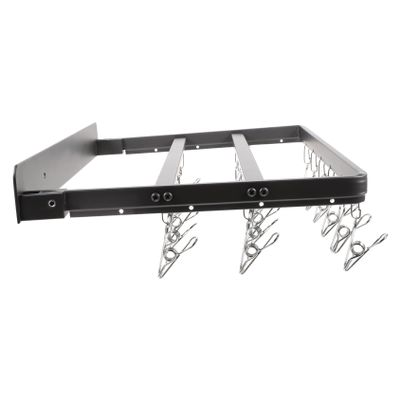 BUGUUYO Folding Clothes Drying Rack Clips for Socks Underwear and Gloves Compact Space-Saving Hanger for Apartments and for Balconies and Closets