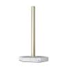 Paper Towel Holder Simulation Marble Standing Multifunctional Rack for Kitchen Pool, Towel Roller Stand for Office Building, Gold Aluminum Rod view 1