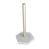 Paper Towel Holder Simulation Marble Standing Multifunctional Rack for Kitchen Pool, Towel Roller Stand for Office Building, Gold Aluminum Rod view 4