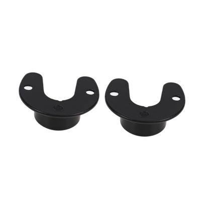 Happyyami 2pcs Heavy Duty Stainless Steel Closet Pole Socket No Drilling for Tension Rod and Curtain Rod