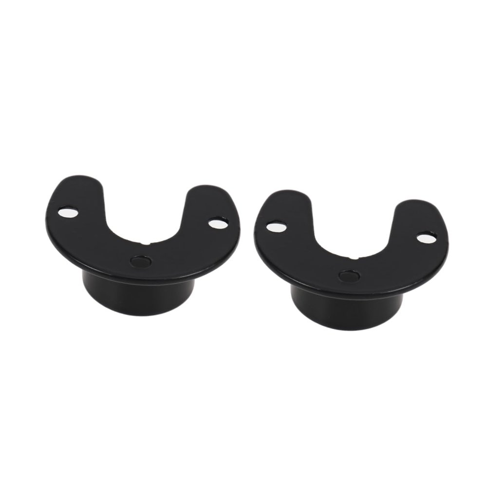 Happyyami 2pcs Heavy Duty Stainless Steel Closet Pole Socket No Drilling for Tension Rod and Curtain Rod