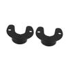 Happyyami 2pcs Heavy Duty Stainless Steel Closet Pole Socket No Drilling for Tension Rod and Curtain Rod view 1