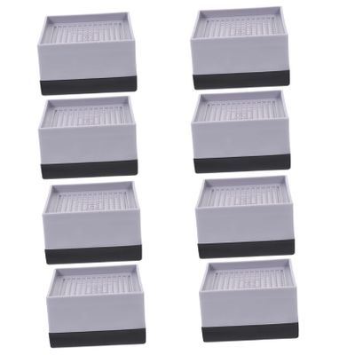 HONMEET 8 Pcs Heavy Duty Bed Risers Plastic Furniture Risers for Couch Sofa Table Heightening for Washing Machines and Refrigerators