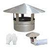 Fireplace Rain Cover Thickness 0.6 Mm Round Chimney Caps, 304 Stainless Steel Roof Chimney Vent Cap, Stove Pipe Topper Exhaust Hood(14 cm/5.51 in) view 1