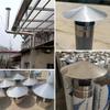 Fireplace Rain Cover Thickness 0.6 Mm Round Chimney Caps, 304 Stainless Steel Roof Chimney Vent Cap, Stove Pipe Topper Exhaust Hood(14 cm/5.51 in) view 2