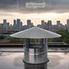 Fireplace Rain Cover Thickness 0.6 Mm Round Chimney Caps, 304 Stainless Steel Roof Chimney Vent Cap, Stove Pipe Topper Exhaust Hood(14 cm/5.51 in) view 3