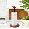 LIAN16PENG Kitchen Roll Holder Kitchen Desktop Vertical Paper Roll Rack, Plastic Wrap Bag Storage Rack, Household Cute Bird Tissue Holder Paper Towel Holders(Red) view 3