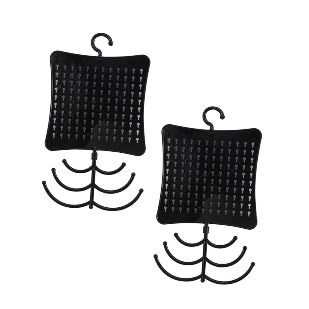 Healeved 2pcs Jewelry Holder Wall Stand Multipurpose Jewelry Organizer Display Rack Decorative Material Rack Holder