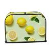 2 slice Toaster Cover, Fruits Lemon Print Bread Machine Covers with Pockets for Kitchen Counter 11.4''x7.9''x7.5'' view 2
