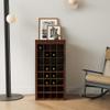 Brown Walnut Color Modular 32 Wine bar Cabinet Buffet Cabinet LH166 view 1