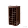 Brown Walnut Color Modular 32 Wine bar Cabinet Buffet Cabinet LH166 view 2