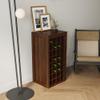Brown Walnut Color Modular 32 Wine bar Cabinet Buffet Cabinet LH166 view 3