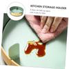HAKIDZEL Seasoning Containers Holder Kitchen Condiment Organizer Rotating Fruit Plate Snack Plate for Easy Access view 3