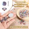 MECCANIXITY 16800 Pcs Wedding Table Scatter Confetti Diamond, 3mm Mini Crystals Acrylic Fake Diamonds Rhinestones for Table Centerpiece Decorations Vase Filler Beads(Dark Purple) view 2