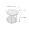 Holibanna 2pcs Rotating Makeup Tray Turntable Organizer Round Spice Rack for Kitchen Condiments and Cosmetics Storage Multi-functional Home Organizer view 2