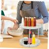 Holibanna 2pcs Rotating Makeup Tray Turntable Organizer Round Spice Rack for Kitchen Condiments and Cosmetics Storage Multi-functional Home Organizer view 3
