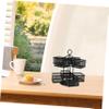 MOTHNUR 360degree Iron Wire Tea Bag Storage Holder Rotating Organizer for Tea Bags Sugar Packets and -saving Kitchen Countertop for Efficient Organization view 2
