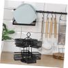 MOTHNUR 360degree Iron Wire Tea Bag Storage Holder Rotating Organizer for Tea Bags Sugar Packets and -saving Kitchen Countertop for Efficient Organization view 4