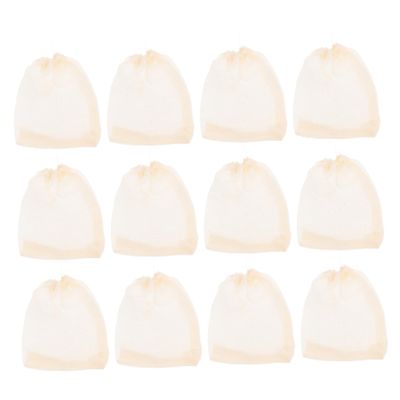 GANAZONO 50pcs Reusable Drawstring Filter Bags Gauze Tea Strainers for Loose Tea Herbs and Broth for Cooking and Straining