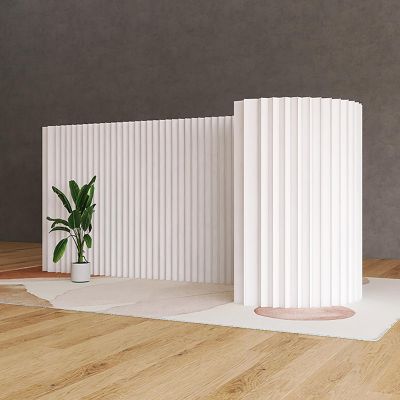 Folding Paper Room Divider, Freestanding Lightweight Privacy Screen Partition Wall for Home, Office, or Apartment, Foldable and Portable