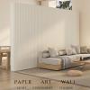 Folding Paper Room Divider, Freestanding Lightweight Privacy Screen Partition Wall for Home, Office, or Apartment, Foldable and Portable view 2