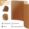 Folding Paper Room Divider, Freestanding Lightweight Privacy Screen Partition Wall for Home, Office, or Apartment, Foldable and Portable view 4