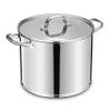 LIANYU Stainless Steel Large Stock Pot, 24 QT Heavy Stockpot with Glass Lid view 1
