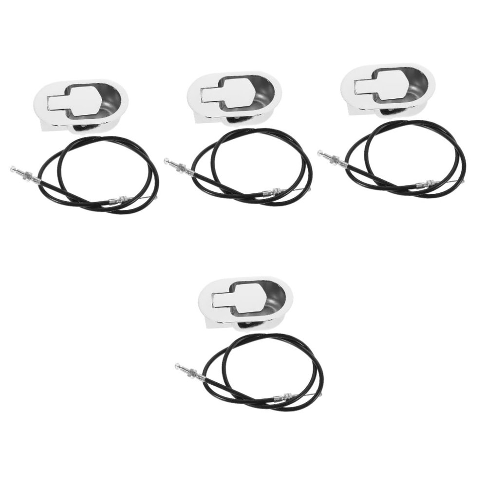 Ciieeo 4pcs Recliner Release Pull Handle with Cable for Sofa Chair Repair Replacement Parts for Furniture Easy Installation Compatible with Various Models