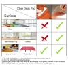 0.80 mm Desktop Protective Film Clear Table Cover Protector Rectangular PVC Table Protector Waterproof Clear Chair Mat for Dining Furniture Surface Desks(19x39inch=50x100cm) view 2