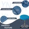 advajb 2PCS The Dimensions of The lid are 12-14 16-18 22-24in Round, Bar Stool Covers Seat Cover for Chair Mat Cushion Stool Easy to Put on Washable(J21,22-24in) view 4