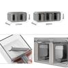 Dxcaicc Drawer Spice with Spoon and Label, Kitchen Spice Organizer, Seasoning Storage Box with Top Table, for Salt Sugar Pepper Spice,Gray,3 Slots view 2