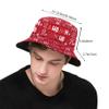 Christmas Ho Ho Ho Bucket Hat for Women Men Merry Christmas Fisherman Hats Outdoor Travel Beach Sun Caps Xmas New Year Decoration view 3