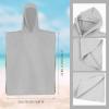 Yearntown 2 Pack Muslin Hooded Towels for Kids Cotton Newborn Bath Towels Kids Soft and Absorbent Blankets Fast Drying Toddler Registry Gift for Infant, Newborn Beach Pool Bath(Medium3-6 yrs) view 2