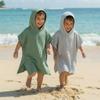 Yearntown 2 Pack Muslin Hooded Towels for Kids Cotton Newborn Bath Towels Kids Soft and Absorbent Blankets Fast Drying Toddler Registry Gift for Infant, Newborn Beach Pool Bath(Medium3-6 yrs) view 4