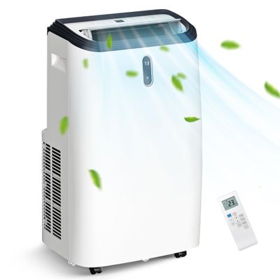 Antarctic Star 14000BTU Portable Air Conditioner, 4-in-1 AC Unit, Cooling, Dehumidifying, Fan & Sleep Mode, Remote Control, LED Display, 3-Speed, Portable AC for Bedroom & Indoor Use