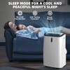 Antarctic Star 14000BTU Portable Air Conditioner, 4-in-1 AC Unit, Cooling, Dehumidifying, Fan & Sleep Mode, Remote Control, LED Display, 3-Speed, Portable AC for Bedroom & Indoor Use view 3