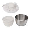 Lettuce Spinner, Stainless Steel Salad Multifunctional Large Capacity Vegetable Dryer Fruit Washer Drain Basket view 2