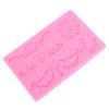 Qiilu Rose Flower Silicone European Embossed Flower Silicone Cake Fondant Chocolate Deco Ing Baking Tool - High Compatibility Cake Deco Tools (Pink) view 2